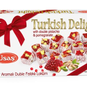 Usaş Nar Aromalı Duble Fıstıklı Lokum